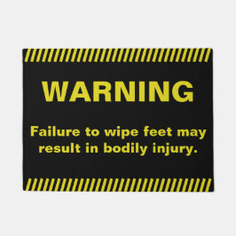 Felpudo Cuidado divertido de los pies del trapo