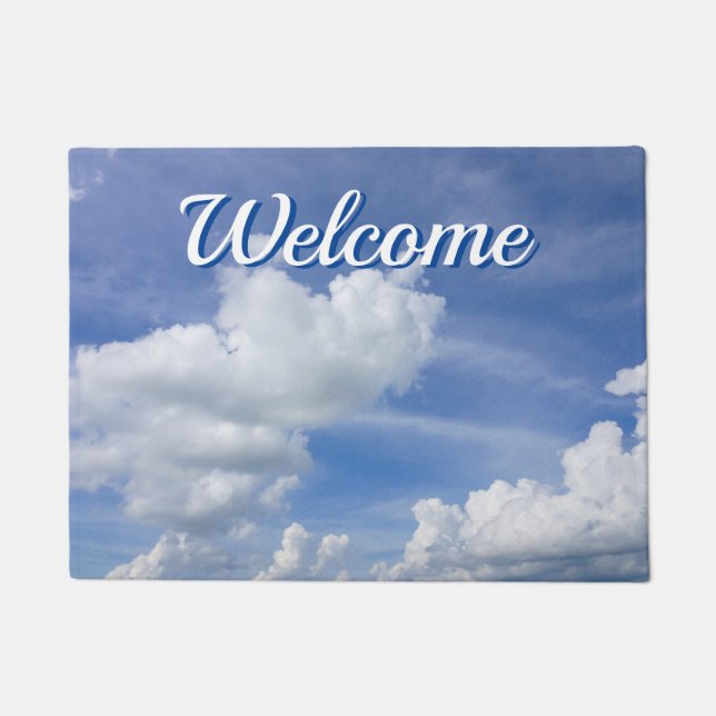 Felpudo Cumulus Puffs Welcome Doormat (Anverso)
