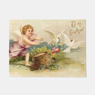 Felpudo Cupido Querubín Ángel Paloma Corazón