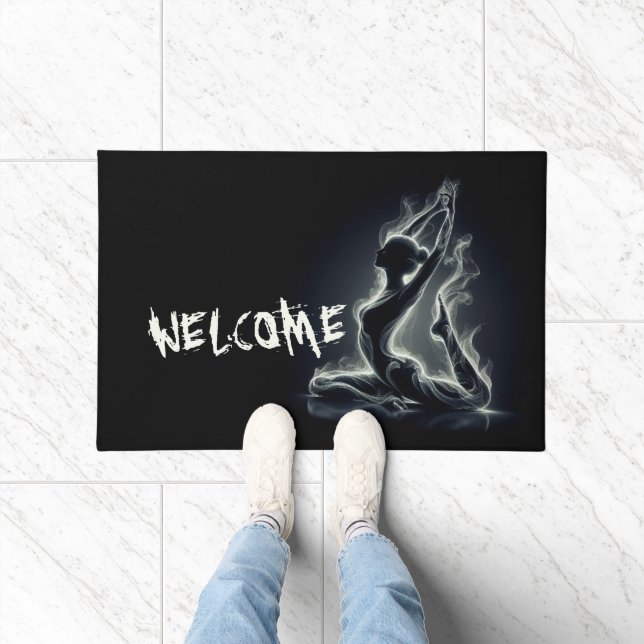 Felpudo Curador de Reiki de yoga, una pierna de paloma (Interior)