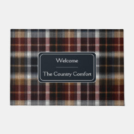 Felpudo Custom Guest Door Mat Gingham Vacation Rentals
