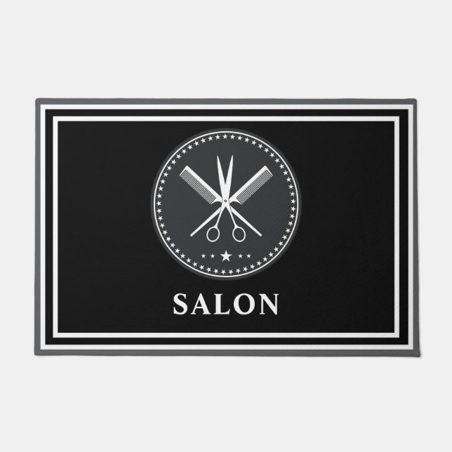 Felpudo Custom Stylish Hair Salons & Barbers           (Anverso)