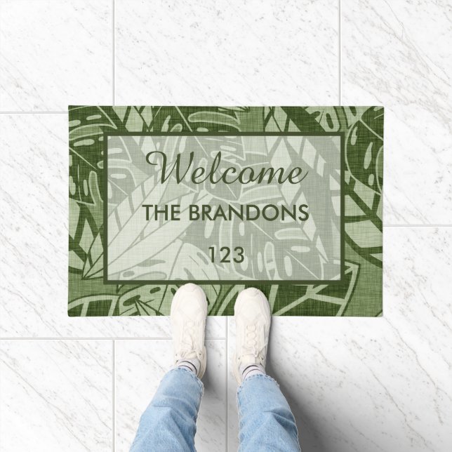 Felpudo Custom Tropical Welcome Mat (Interior)