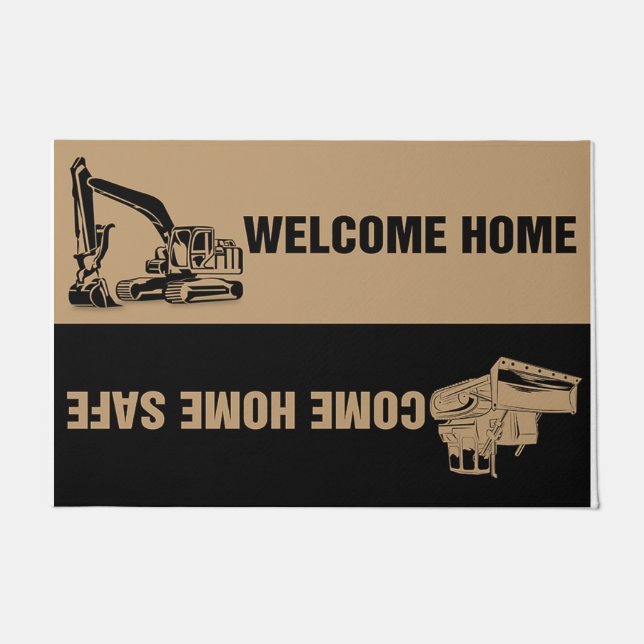 Felpudo Custom Welcome Home Rug - Gift For Him (Anverso)