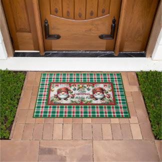 Felpudo Customize This Cute Christmas Doormats with Gnomes