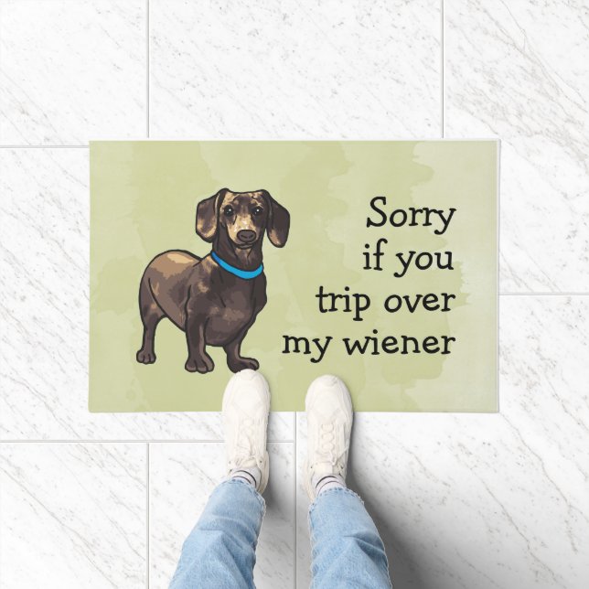 Felpudo Cute Dachshund Funny Wiener (Interior)