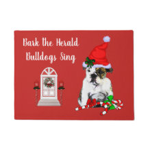 Cute English Bulldog Navidad