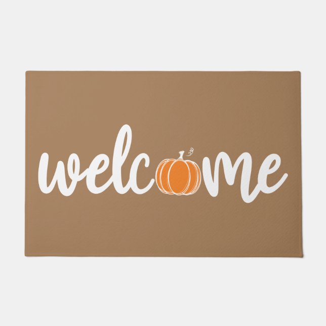 Felpudo Cute Fall Welcome Dote Mat (Anverso)