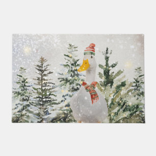 Felpudo Cute Festiva Winter Duck