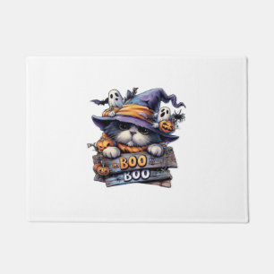 Felpudo Cute Halloween Cat Sticker � Sombrero de Bruja, Ca