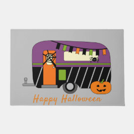 Felpudo Cute Halloween RV Camper Personalizable