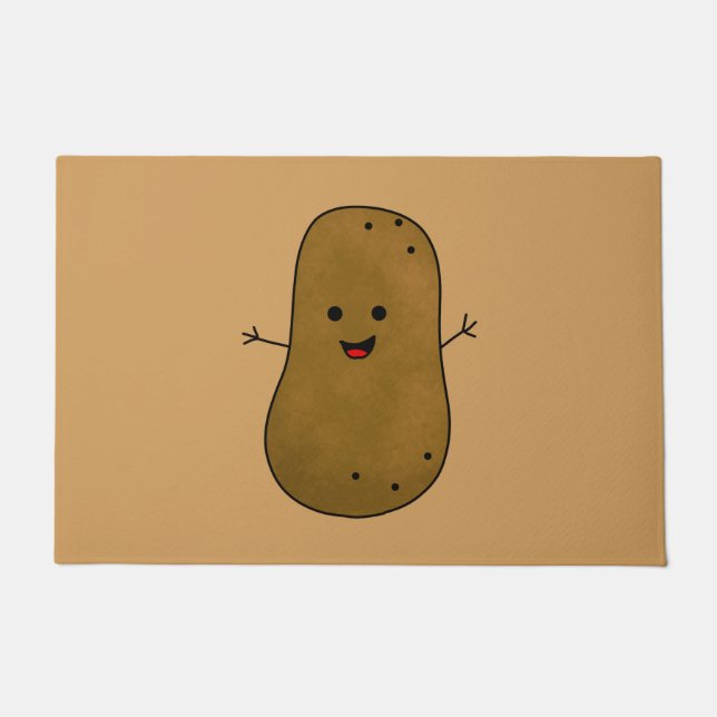 Felpudo Cute Happy Potato (Anverso)
