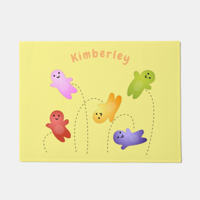 Felpudo Cute jelly bebés dulces personalizado (Anverso)