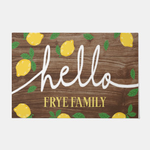 Felpudo Cute Lemons Mat personalizado,Hola Lemon