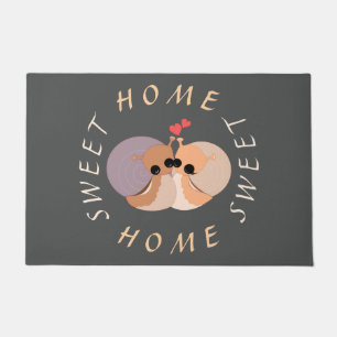 Felpudo Cute lindo caracol Doormat Textos - Hogar dulce