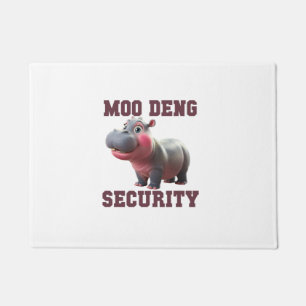 Felpudo Cute MOO DENG SEGURIDAD Papá Bebé Hippo Papá Padre
