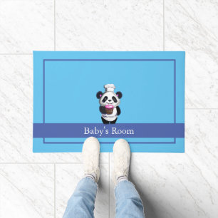 Felpudo Cute Panda Bear Rug Dog Mat