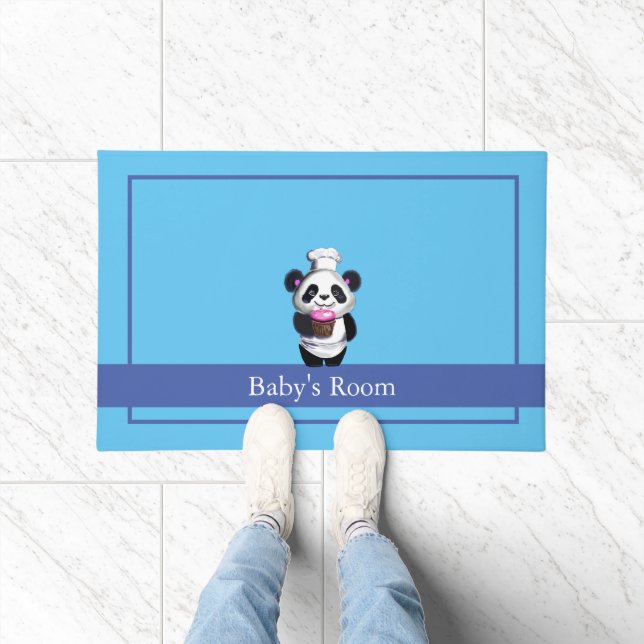 Felpudo Cute Panda Bear Rug Dog Mat (Interior)