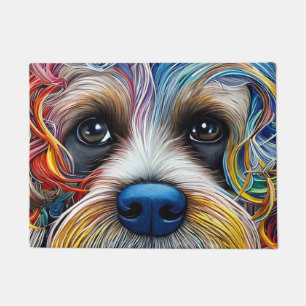 Felpudo Cute Pop Art Terrier