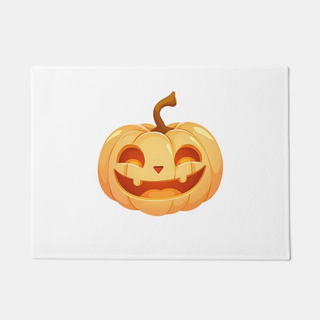 Felpudo Cute Pumpkin Jack O Lantern Turtle Sea Halloween C (Anverso)