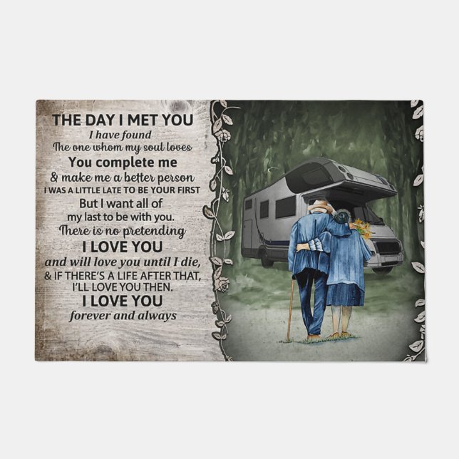 Felpudo Cute Quotes Decor, Gift To Lover (Anverso)