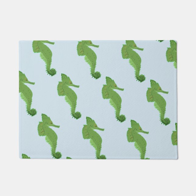 Felpudo Cute Seahorse Art Door Mat (Anverso)