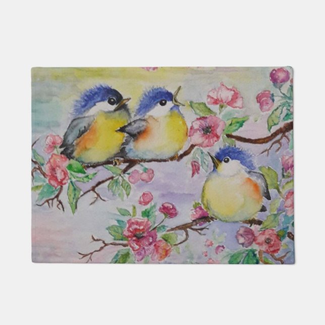 Felpudo Cute Sparrow Doormat (Anverso)
