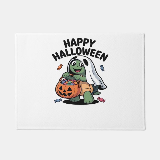 Felpudo Cute Turtle Ghost Costume � Adorable Halloween Tri (Anverso)
