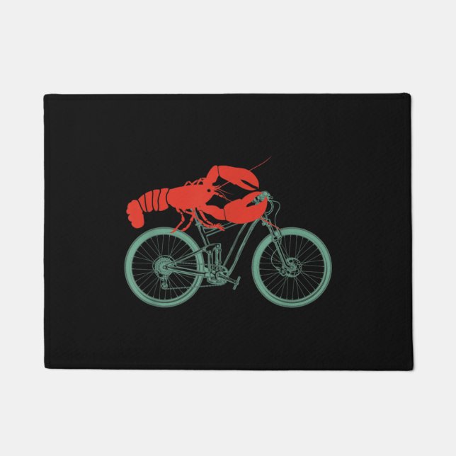 Felpudo Cycling Lobster MTB Cycologist Funny Cyclist (Anverso)
