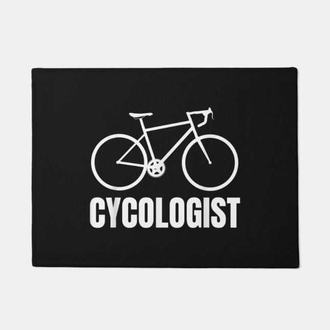 Felpudo Cycologist Funny Bicycle Bike Gift (Anverso)