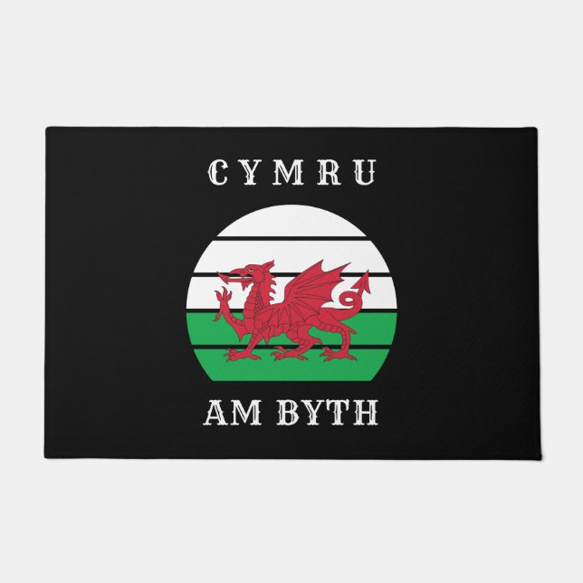Felpudo Cymru, Bandera De Gales, Está Orgulloso De Ser Gal (Anverso)