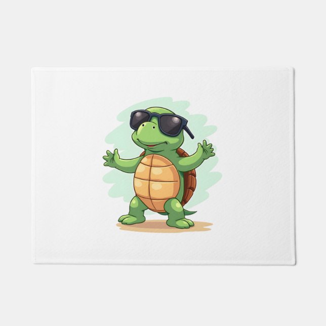 Felpudo Dabbing Sea Turtle Animal Lover Save The Turtles T (Anverso)