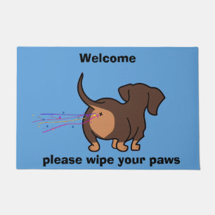 Felpudo Dachshund Divertido