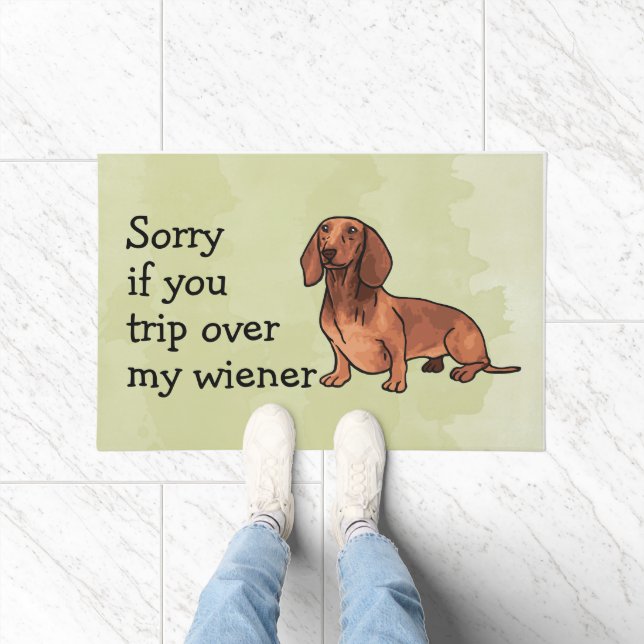 Felpudo Dachshund Funny Wiener (Interior)