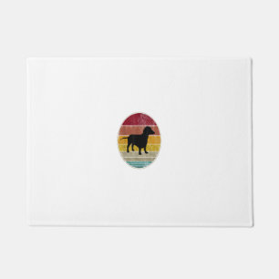 Felpudo Dachshund Perro Silhouette Pet Amantes Retro Vinta