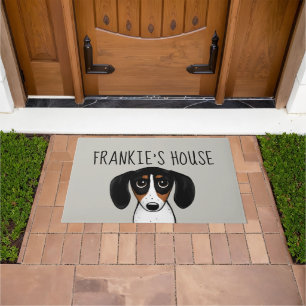 Felpudo Dachshund Piebald Dog Cachorro Personalizado Lin