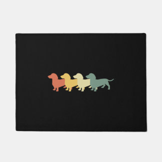 Felpudo Dachshund Vintage Retro