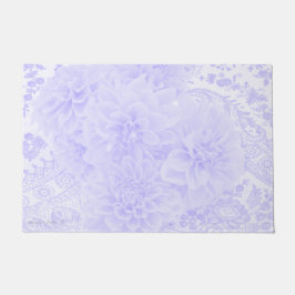 Felpudo Dahlias En Azul