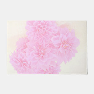 Felpudo Dahlias En Rosa Suave