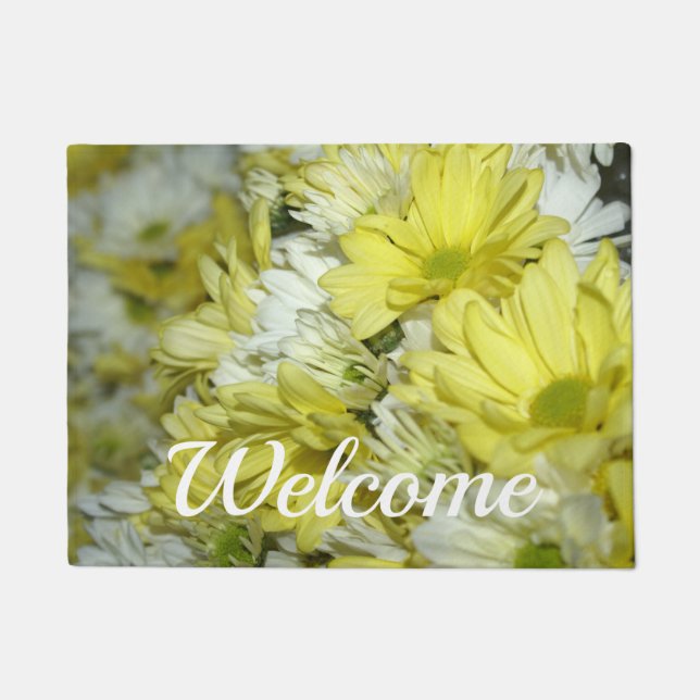 Felpudo Daisy Bouquets Welcome Doormat (Anverso)