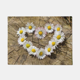 Felpudo Daisy Heart Door Mat