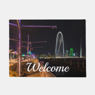 Felpudo Dallas Evening Walk Bienvenida Doormat