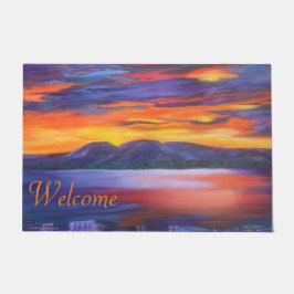 Felpudo Dama Durmiente Bienvenido Puerta Mat