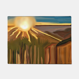 Felpudo Danza del arte abstracto de Cacti