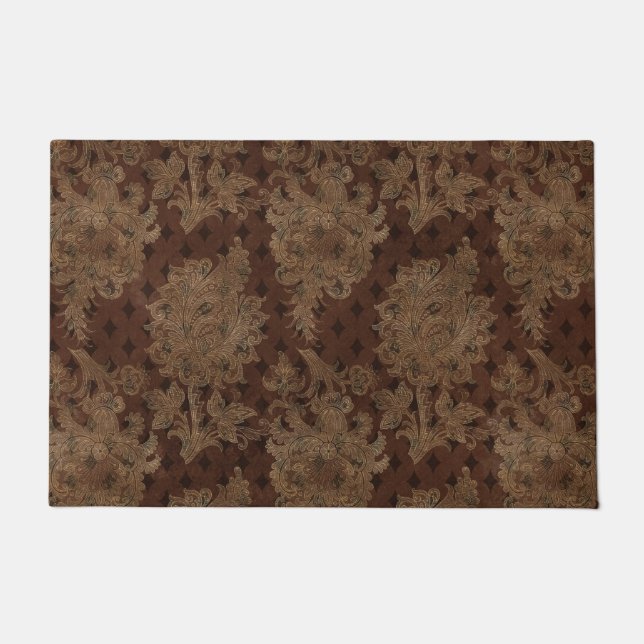 Felpudo Dark Otumn Damask (Anverso)