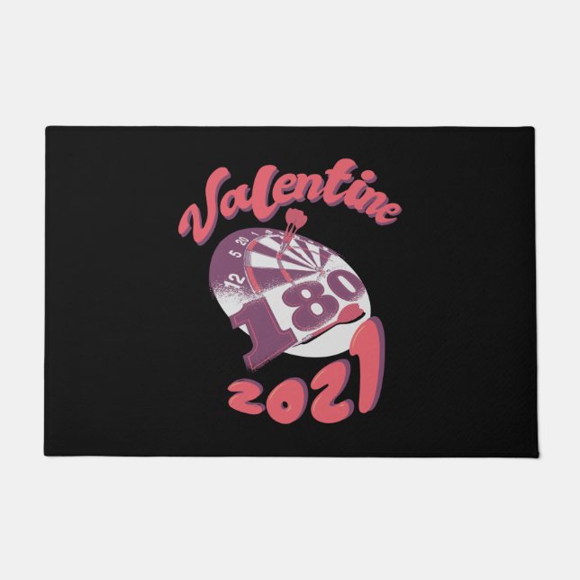Felpudo Darts es mi San Valentín 2021 (Anverso)