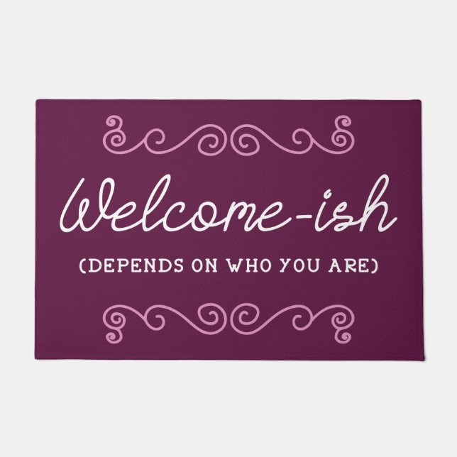 Felpudo De Bienvenida Depende De Quién Eres (Anverso)