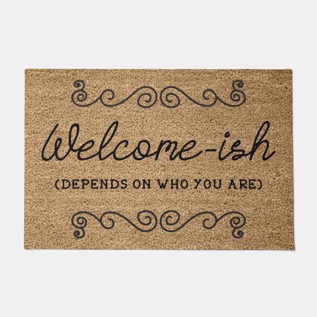 Felpudo De Bienvenida Depende De Quién Eres (Anverso)