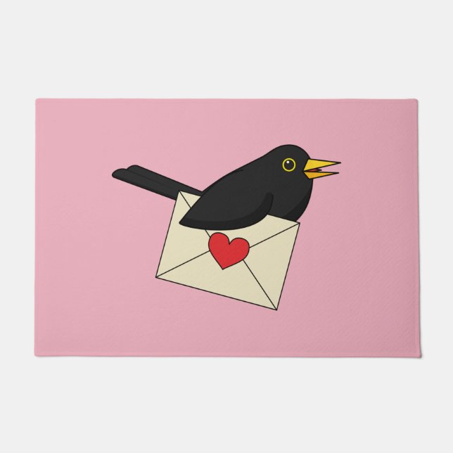 Felpudo De Blackbird con amor (Anverso)