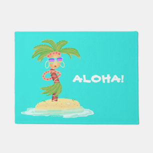 Felpudo de la palma de Hula